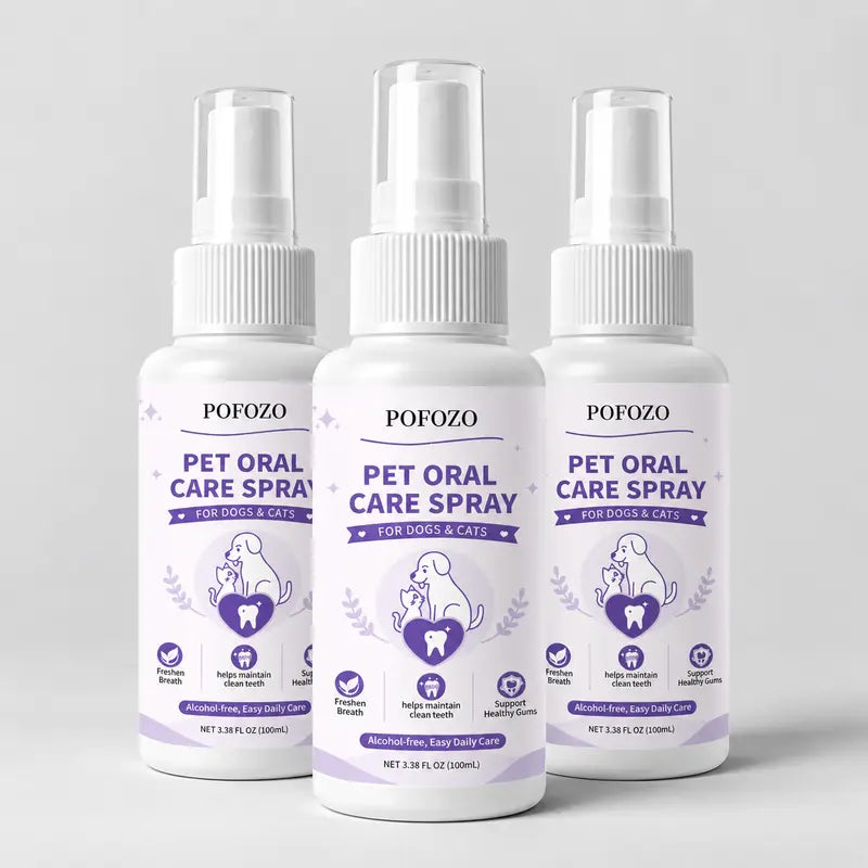 POFOZO Dental Spray Dog Oral Care Supplies - Pet Grooming Product for Canine Dental Hygiene