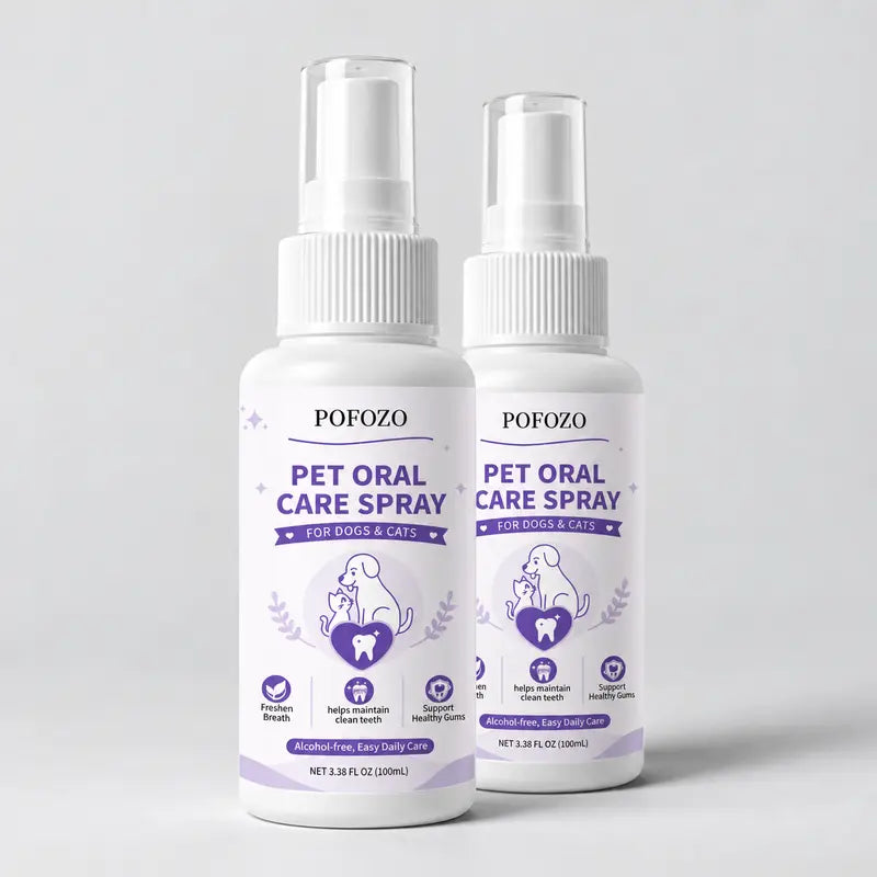 POFOZO Dental Spray Dog Oral Care Supplies - Pet Grooming Product for Canine Dental Hygiene